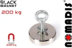 Magnet Black Magnet F 200 kg + vrv s karabinom - slika 2