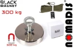 Magnet Black Magnet F 300 kg + vrv s karabinom