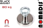 Magnet Black Magnet F 80 kg + vrv s karabinom - slika 2
