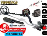 Detektor kovin Teknetics EUROTEK PRO + pinpointer Bounty Hunter